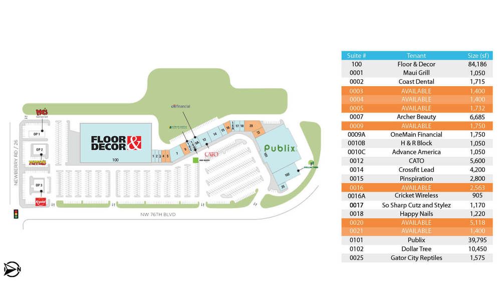 Newberry Square Shopping Center: 1200 NW 76th Blvd, Gainesville, FL 32606
